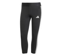 adidas Performance - Essentials - Leggings a 3/4 neri con 3 strisce-Nero XL
