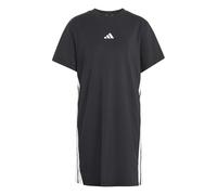 adidas Femme Essentials 3-Stripes Tee Dress, Black/White, M