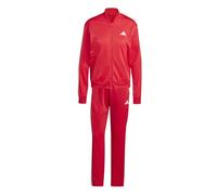 Tuta donna acetata Adidas Essentials 3-STR JD2684 rosso-bianco