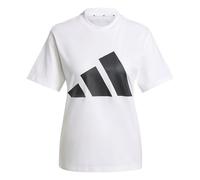 adidas Femme Essentials Big Logo Cotton T-Shirt, White/Black, L
