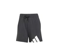 adidas Donna Essentials Big Logo French Terry Shorts, Black/White, L