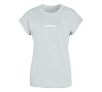 adidas Femme Essentials Linear Cotton T-Shirt, Wonder Sage/White, M