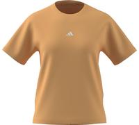 adidas Femme Essentials Small Logo Cotton T-Shirt, Semi Ice Tangerine/White, S