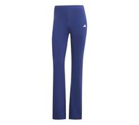 adidas Donna Essentials Small Logo Flared Leggings, Dark Blue/White, L