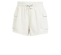 adidas Femme Essentials Small Logo French Terry Cargo Shorts, Wonder Alumina/White, L