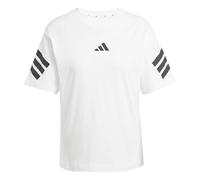 adidas Femme Future Icons Three Stripes T-Shirt, White, S