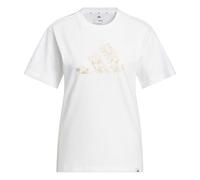 adidas Femme Iridescent Shells Big Logo Graphic T-Shirt, White, XS