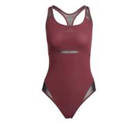 adidas Femme LANELUX Y-Back Mesh Swimsuit, Shadow Red, 40