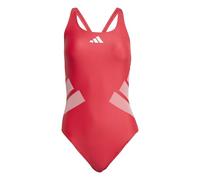 adidas Femme Logo C-Back Swimsuit, Pure Ruby/White, 42
