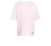 adidas Femme Mini Embroidery Oversized Graphic T-Shirt, Clear Pink/White, L