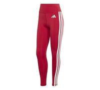 adidas Femme Optime Essentials 3 Stripes 7/8 Leggings, active maroon/white, M