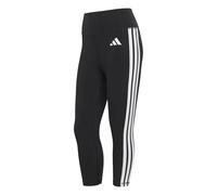 Adidas Leggings 3/4 Optime Essentials Workout 3-Stripes Nero/Bianco Donna S