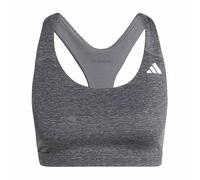 adidas Femme Optime Essentials Workout Heather Medium Support Bra, Grey Four Mel, XS