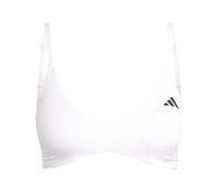 adidas Femme Optime Essentials Workout Light Support Bra Adjustable Straps, White, L