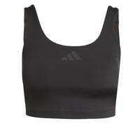 adidas Femme Optime Workout Twist Light Support Bra Tank, Black, L