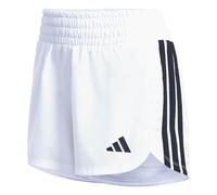 adidas Femme Pacer Workout Woven High Rise Shorts, White/Black, M 3 inch