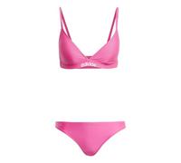 adidas Femme Padded 2-Way Straps Triangle Bikini Set, Shock Pink/White, 36