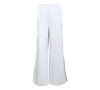 adidas Femme Seasonal Essentials Colorpop Pants with Embroidered Graphic, Light Grey Heather/Active Maroon, XS