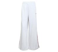 adidas Femme Seasonal Essentials Colorpop Pants with Embroidered Graphic, Light Grey Heather/Active Maroon, XXL