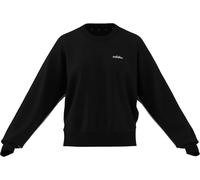 adidas Femme Seasonal Essentials Colorpop Sweatshirt with Embroidered Graphic, Black/off White, S