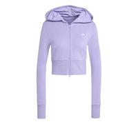 Adidas Felpa con zip intera in spugna francese Essentials stagionali Magic Lilac L