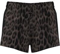 adidas Femme Seasonal Essentials Leopard Print Woven Shorts with 3-Stripes, Multicolor/Earth Strata, M