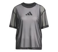 adidas Femme Soft Lux Mesh Tee, Black, XL
