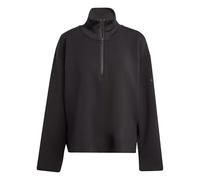 adidas Femme Soft Lux Quarter-Zip, Black, XL