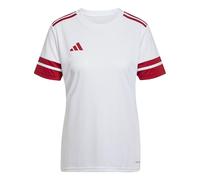 adidas Donna SQUADRA25 Jersey Short Sleeve, White/Team Power Red 2, S
