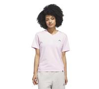 adidas Femme Summer Slide Graphic Vneck T-Shirt, Clear Pink, S