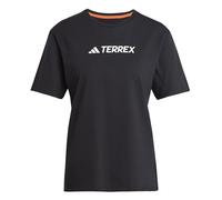adidas Donna Terrex Classic Logo T-Shirt, Black, XS
