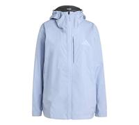 adidas Femme Terrex Multi 2.5 Layer CLIMAPROOF Rain Jacket, glow blue, XS