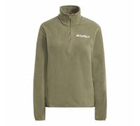 adidas Femme Terrex Multi Essentials Half Zip Fleece Jacket, Olive Strata, S