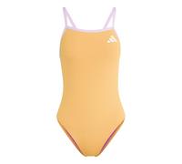 adidas Femme Thin Straps V-Back Swimsuit, Pure Tangerine/Bliss Lilac, 44