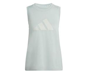 adidas Femme Train Essentials Big Performance Logo Training Tank Top, Wonder Sage/Wonder Silver, XL