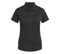 adidas Femme Women's Solid Performance Short Sleeve Polo Shirt, Black, XXL