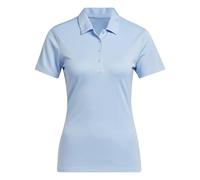 Adidas Femme Women's Solid Performance Short Sleeve Polo Shirt, Clear Sky, XXL