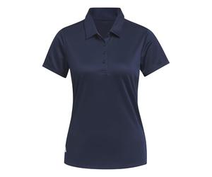 Adidas Femme Women's Solid Performance Short Sleeve Polo Shirt, Collegiate Navy, XXL