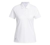 adidas Femme Women's Solid Performance Short Sleeve Polo Shirt, White, XS