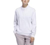 adidas Femme Womens ULTIMATE365 Quarter Zip Layer, White, XL