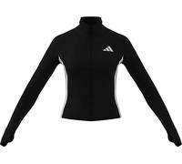 adidas Femme Workout Essentials 3-Stripes Zip Through Jacket, Black/White, S