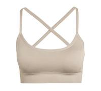 adidas Femme Workout Essentials Knit Light Support Padded Bra, Chalky Brown, XL