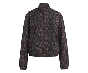 adidas Femme Workout Essentials Leopard Woven Jacket, Earth Strata/Black, S