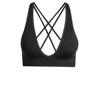 adidas Femme Workout Essentials Seamless Knit Light Support Bra, Black, S