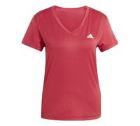 adidas Femme Workout Essentials V-Neck T-Shirt, Active Maroon, XS