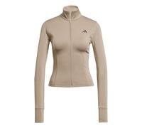adidas Femme Workout Essentials Zip Through Jacket, Chalky Brown, S