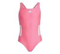 adidas Fille 3-Stripes C-Back Swimsuit, Lucid Pink/White, 14-15 Years