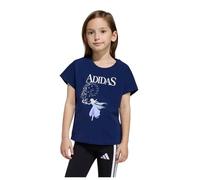 adidas Fille Disney Frozen Tee, Dark Blue/White, 7-8 Years