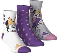 ADIDAS DISNEY MINNIE MOUSE SOCKS White / Active Purple / Light Grey Heather 25-27