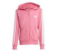 adidas Fille Essentials Full Zip Hoodie, Pink Fusion/White, 13-14 Years